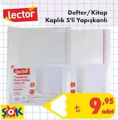 DEFTER/KİTAP KAPLIK 5'Lİ YAPIŞKANLI